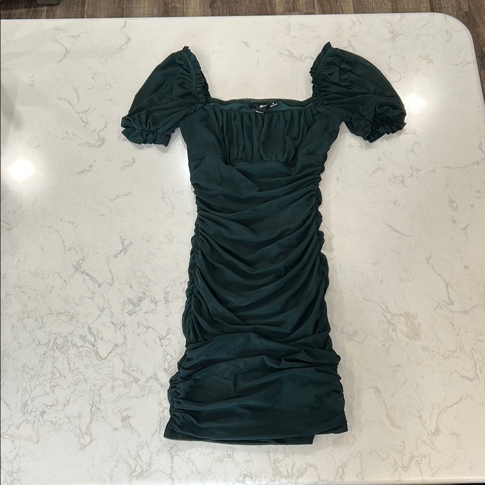 Next Trip Mesh Square Neck Windsor Dress